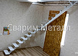 Лестница внутренняя на ломаном зигообразном косоуре, фото 5