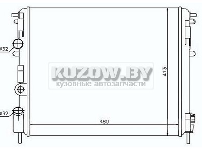 РАДИАТОР RENAULT KANGOO 1997 - 2002 , HS-PAN063-RE002 - фото 1 - id-p209279061