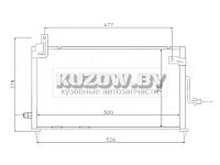 РАДИАТОР КОНДИЦИОНЕРА DAEWOO MATIZ 2001 - 2005 , YTD11016