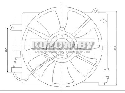 ДИФФУЗОР РАДИАТОРА DAEWOO MATIZ 2001 - 2005 , DW1000040-1000 - фото 1 - id-p209279082