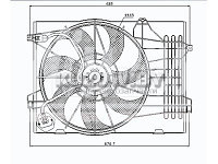 ДИФУЗОР РАДИАТОРА HYUNDAI TUCSON 2005 - 2009 , GDF0355