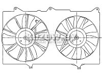 ДИФУЗОР РАДИАТОРА TOYOTA CAMRY 30 2001 - 2005 , TY380004S-1000