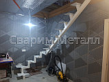 Лестница внутренняя на ломаном зигообразном косоуре, фото 2