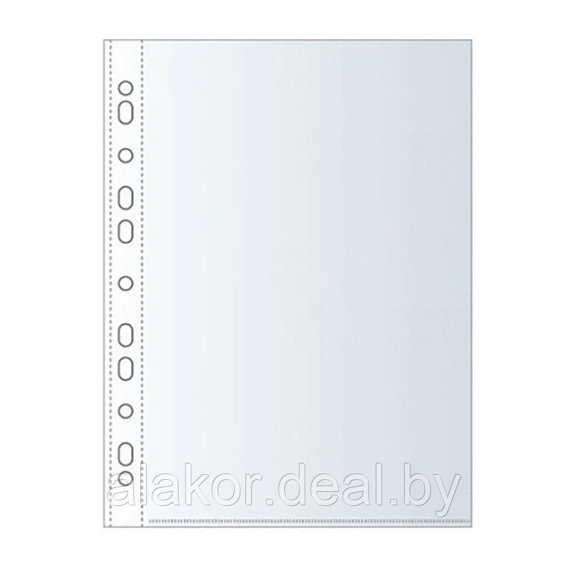 Файл (папка-карман) "Inter-folia", A4, 60мкм, 50шт/уп, прозрачный