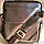 Стильная мужская сумка Polo Videng с плечевым ремнём темно коричневая, фото 5