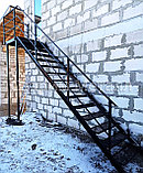 Лестница наружная с элементами ковки, фото 2