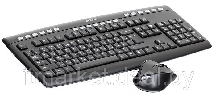 Беспроводной набор клавиатура + мышь A4Tech 9200F Black - фото 2 - id-p209279970