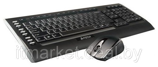 Беспроводной набор клавиатура + мышь A4Tech 9300F Black - фото 2 - id-p209279971