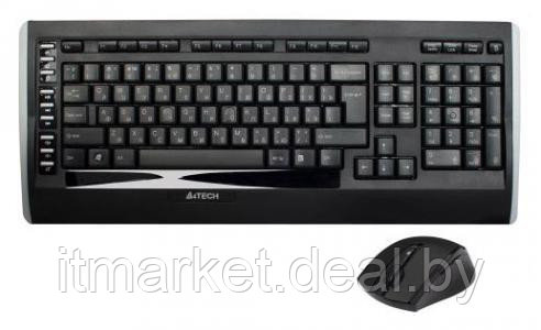 Беспроводной набор клавиатура + мышь A4Tech 9300F Black - фото 3 - id-p209279971