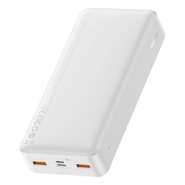 PowerBank Baseus PPDML-M02 20000mAh 20W Белый (Вход:Micro-USB/Type-C:18W.Выход:2*USB 18W/Type-C 20W) - фото 2 - id-p208993022