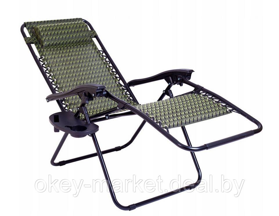 Кресло-шезлонг складное Lazur ,зеленый - фото 2 - id-p209283427