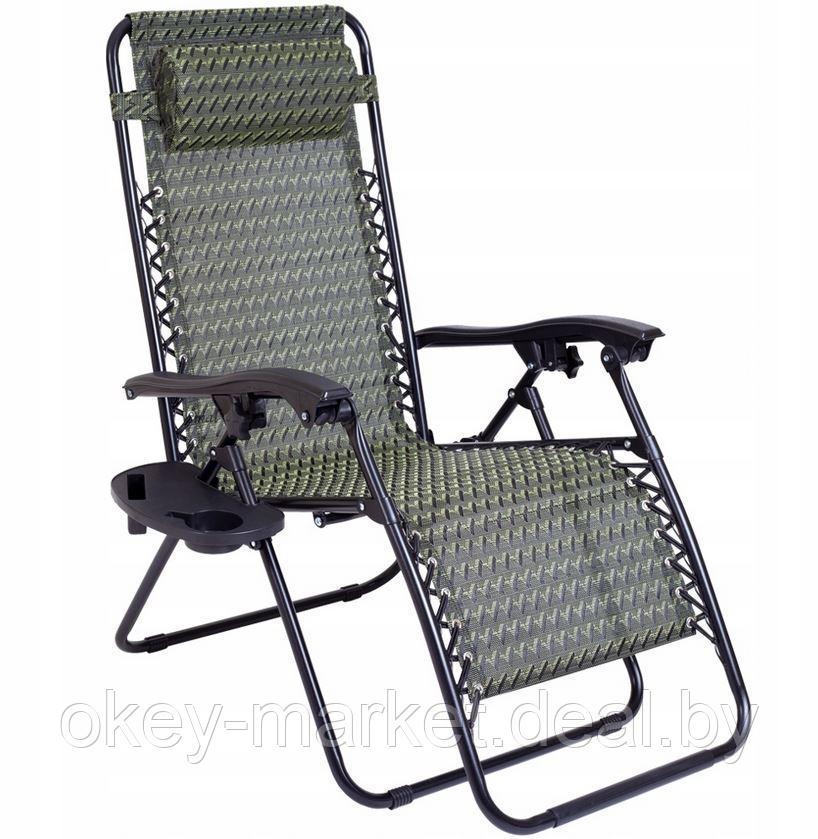 Кресло-шезлонг складное Lazur ,зеленый - фото 3 - id-p209283427