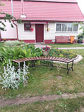 Скамейка полукруглая парковая №24