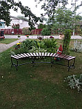 Скамейка полукруглая парковая №24, фото 2