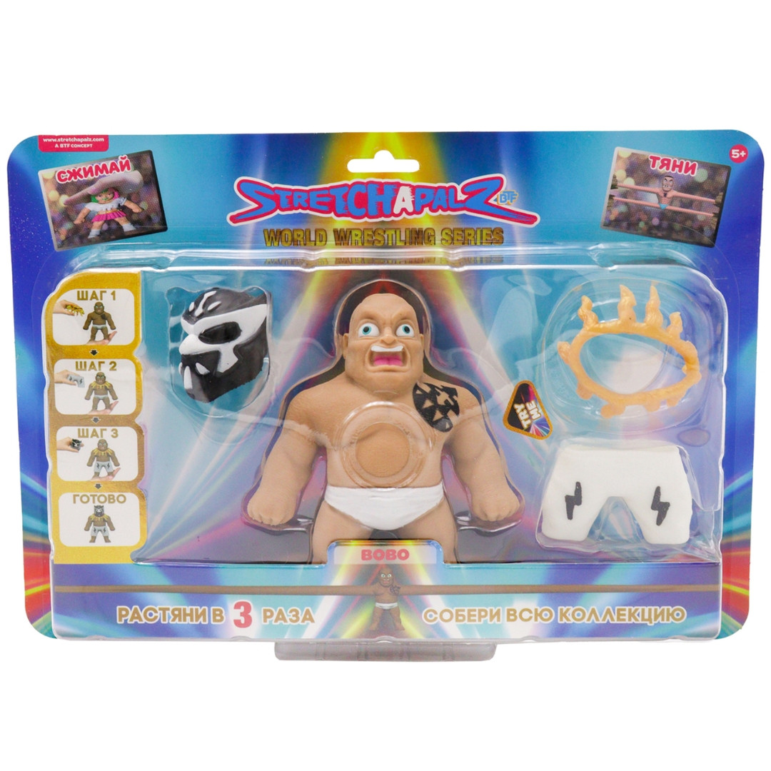 Фигурка-тянучка BOBO Stretchapalz Wrestling/Рестлинг Фигурка борца с аксессуарами - фото 1 - id-p209285100