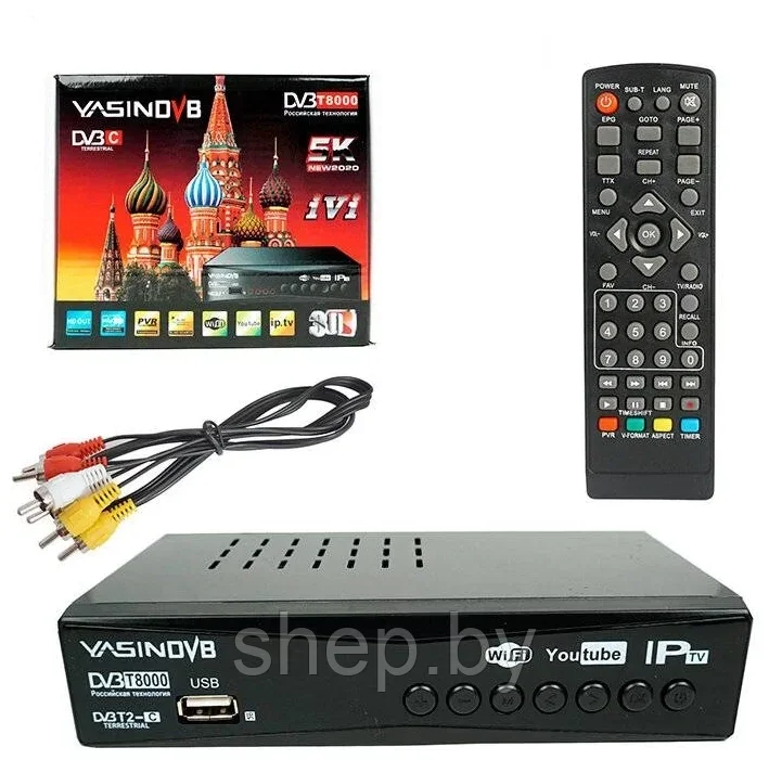 Приставка для цифрового телевидения Yasin T8000 (DVB-T2/C) - фото 1 - id-p209285215