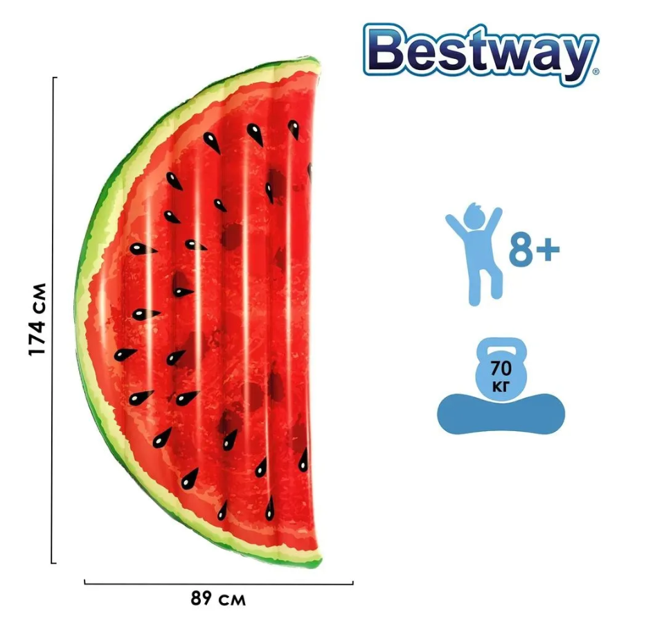 Матрас для плавания Арбуз - фото 7 - id-p209285234
