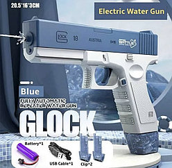 Водяной пистолет Glock электрический, зарядка USB, 2 цвета