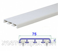 Наличник 75мм (6,5 м) ПВХ белый