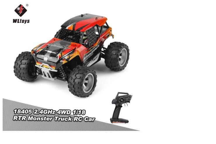 Радиоуправляемый монстр WL Toys 4WD RTR масштаб 1:18 2.4G - фото 4 - id-p209286937