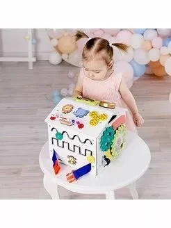 Бизиборд домик KimToys со светом бизидом игрушки - фото 7 - id-p209286987