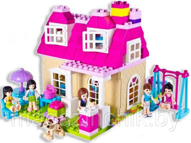 Детский конструктор «Модный домик» 5229 JDLT для девочек 146 деталей аналог Лего дупло - фото 2 - id-p3950129