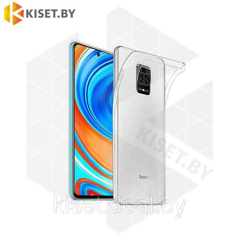 Силиконовый чехол KST UT для Xiaomi Redmi Note 9S / 9 Pro прозрачный - фото 1 - id-p209306790