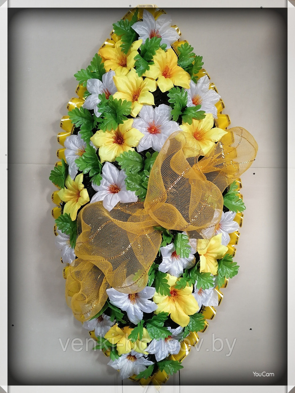 Венок ритуальный (расцветки в ассортименте) - фото 4 - id-p146601647