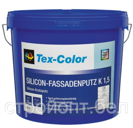 Декоративная силиконовая штукатурка Tex-Color Silicon-Fassadenputz, 25 кг - фото 1 - id-p99667241