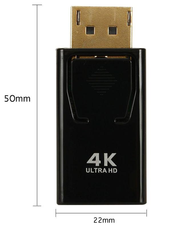 Адаптер - переходник DisplayPort - HDMI 4K mini, черный - фото 5 - id-p209330746