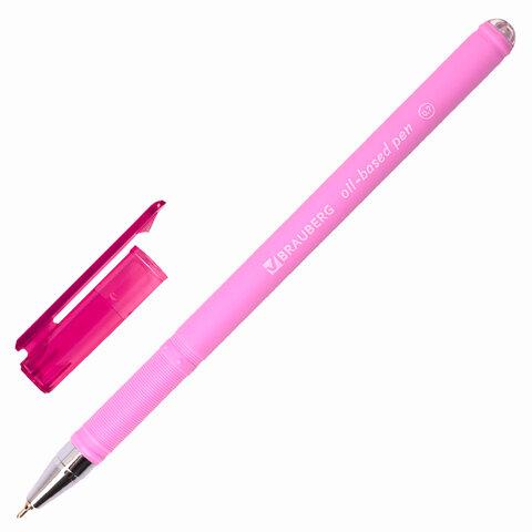Ручка шариковая масляная BRAUBERG "FRUITY Pastel", СИНЯЯ, soft-touch, узел 0,7 мм, линия письма 0,35 мм - фото 5 - id-p209333498