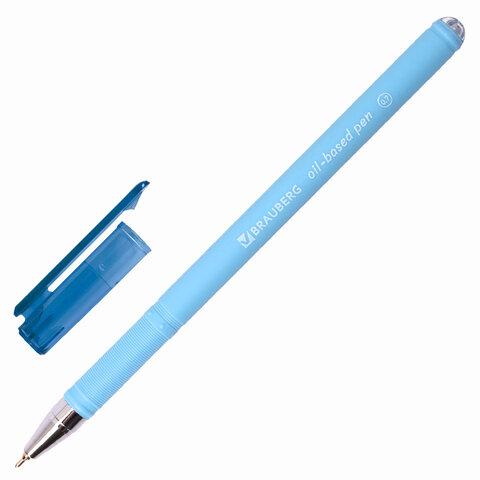 Ручка шариковая масляная BRAUBERG "FRUITY Pastel", СИНЯЯ, soft-touch, узел 0,7 мм, линия письма 0,35 мм - фото 6 - id-p209333498