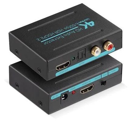 Адаптер - HDMI аудио экстрактор 4K, черный - фото 3 - id-p209344421