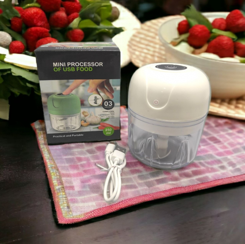 Измельчитель для кухни Mini processor of USB FOOD 250 ml - фото 9 - id-p207129005