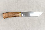 Охотничий нож «Путник» из нерж. стали 65х13 , рукоять латунное литье, ценные породы дерева. Подарок мужчине., фото 2