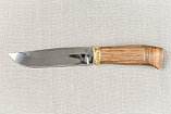 Охотничий нож «Путник» из нерж. стали 65х13 , рукоять латунное литье, ценные породы дерева. Подарок мужчине., фото 3