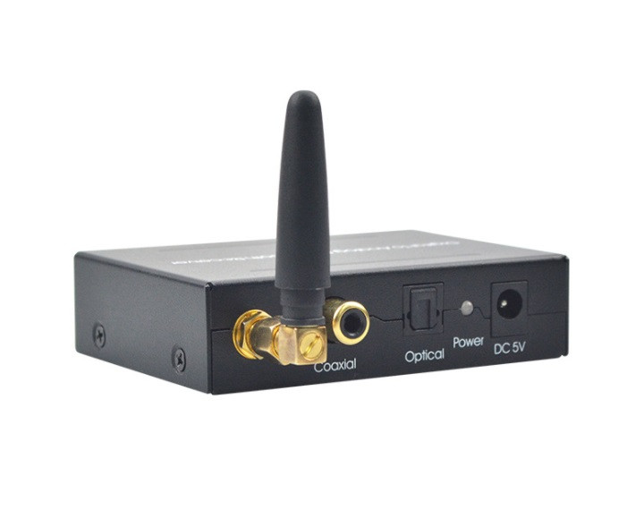Адаптер - аудио-преобразователь оптика (Toslink/SPDIF) - Bluetooth на jack 3.5mm (AUX), RCA, черный - фото 1 - id-p209348958