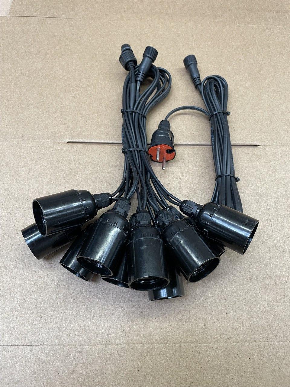 Гирлянда Ретро-лайт 5м (10 патронов), соединяемая, лампы в комплект не входят - фото 2 - id-p209344592