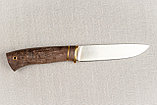 Охотничий нож Пантера сталь ELMAX (сатин), рукоять карельская береза стабилизированная. Лучший подарок мужчине, фото 5
