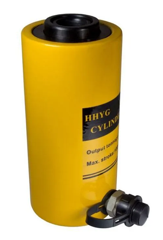 Домкрат гидравлический TOR ДП60П100 (HHYG-60100K) 60 т с полым штоком, фото 2