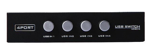 Адаптер - переключатель - свитч USB-B - USB2.0 для подключения принтера или сканера к четырем ноутбукам или - фото 4 - id-p209383521