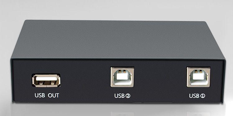 Адаптер - переключатель - свитч USB-B - USB2.0 для подключения принтера или сканера к двум ноутбукам - фото 3 - id-p209383986