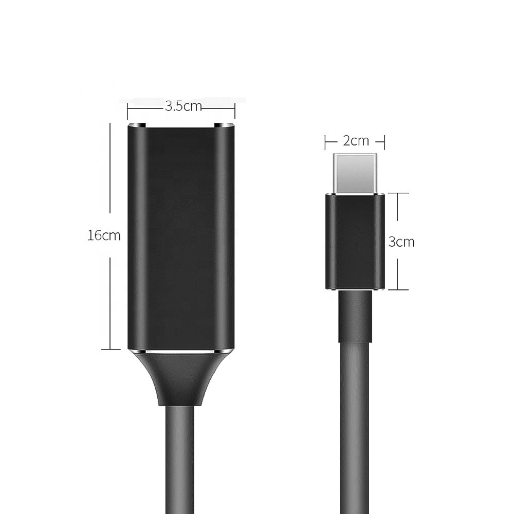 Адаптер - переходник USB3.1 Type-C - HDMI, черный - фото 2 - id-p209386423