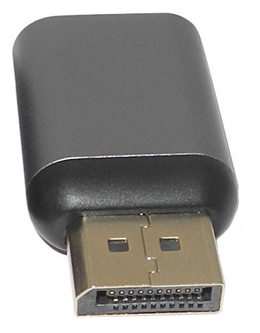 Адаптер - переходник DisplayPort - USB3.1 Type-С 4K, mini, серый - фото 2 - id-p209387460