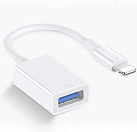 Адаптер - переходник OTG Lightning - USB3.0, ver.02, белый