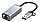 Адаптер - переходник USB Type-C / USB Type-A - RJ45 (LAN) до 100 Мбит/с, серый, фото 2