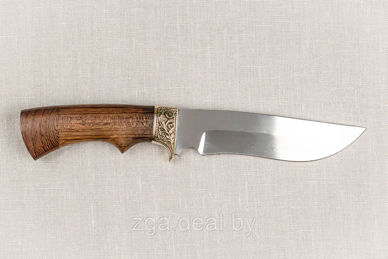 Охотничий нож «Лорд» из нерж. стали 65х13 , рукоять латунное литье, ценные породы дерева. Подарок мужчине. - фото 2 - id-p199518608