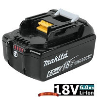 Аккумулятор Makita BL1860B (632F69-8) 18 V, 6.0 Ah Li-Ion, индикатор заряда