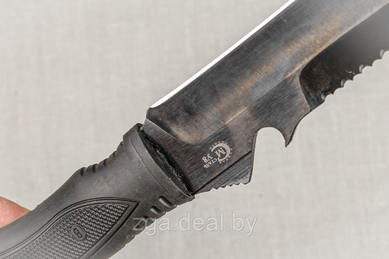 Тактический нож «Шторм» из стали У8 «Шторм», рукоять Elastron. Нож для выживания. - фото 7 - id-p199474998