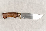Охотничий нож «Лорд» из нержавеющей стали 95х18 , рукоять литье мельхиор, венге, фото 2